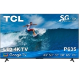 טלוויזיה חכמה 75″ TCL UHD 4K 75P635 רק ב₪2,752 ומשלוח חינם!
