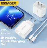 אייפוניסטים? מטען ESSAGER 20W קומפקטי + כבל USB-C לייטנינג רק ב$1.99!