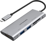 דונגל / מפצל USB-C Upgrow 5-in-1 רק ב$7.99!