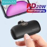 סוללת גיבוי ניידת קומפקטית KUULAA mini Power Bank 5000mAh 20W PD רק ב$13.14! (אייפון / אנדרואיד)