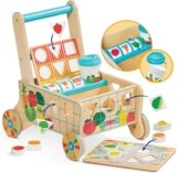 עגלת קניות ומשחק Melissa & Doug ללימוד צורות, צבעים, הליכה ועוד רק ב$46.49 ומשלוח חינם!