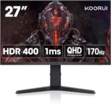 מסך מחשב KOORUI 27E3Q 27″ QHD HDR400 170Hz IPS רק ב$223.34 ומשלוח חינם!