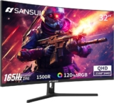 מסך מחשב קעור SANSUI בגודל 32 אינטש, WQHD, 165Hz רק ב₪913!