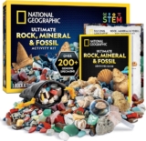 ענק! משחק מהנה ומלמד לילדים NATIONAL GEOGRAPHIC Rock Collection Box עם מעל 200 אבני חן, קריסטלים, מאובנים ועוד רק ב$19.99! (מהדורה בלעדית לאמזון!)