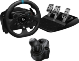 הגה מרוצים עם דוושות G923 SE Trueforce + ידית הילוכים Logitech Driving Force רק ב₪1,190!