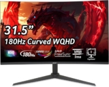 מסך קעור Acer Nitro 31.5″ WQHD 2560 x 1440 180Hz  רק ב₪1030!