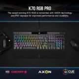 מקלדת גיימינג אופטית מכאנית Corsair K70 PRO RGB רק ב₪437!