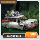 מכונית לבנים לבנייה Ghost Bus מהסרט Ghostbusters עם 603 חלקים רק ב$15.43!