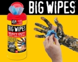 הם מורידים הכל! Heavy Duty BIG WIPES! סיליקון, צבע, גריז, דבק ועוד! 3 חבילות (240 מגבונים!) רק ב₪169! (רק 200 יח' במלאי! תפסו מהר לפני שיגמר!)