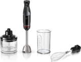 בלנדר מוט מנירוסטה 1000W + מיני קוצץ ומקצף Bosch Series 4 MSM4B621  רק ב₪349!