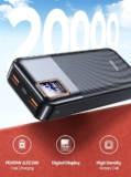 סוללת גיבוי / מטען נייד Tuodes Power Bank 20000mAh PD20W רק ב$14.97!