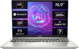 מחשב נייד חזק! MSI Prestige A16 AI עם מסך 16” QHD+, מעבד AMD Ryzen AI 9-365, זיכרון 32GB/1TB רק ב₪4,637
