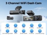 לצלם לפנים, לאחור ולבפנים! מצלמת רכב AZDOME Dash Cam M590 עם 3 מצלמות רק ב$58.50 וכרטיס 64GB במתנה!