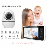 מוניטור תינוק Baby Monitor V50 עם מסך גדול רק ב₪191!