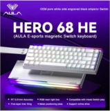 מקלדת גיימינג AULA HERO 68HE עם מקשים מגנטיים 8K וRGB רק ב$35.75! (מגוון צבעים)