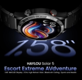 שעון חכם HAYLOU Solar 5 עם מסך AMOLED 1000Nit רק ב₪94!