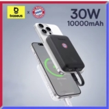 סוללת גיבוי / מטען נייד Baseus Let's C Magnetic Power Bank 30W 10000mAh מגנטי אלחוטי עם כבל משולב וטעינה מהירה רק ב$11.01!