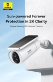 מצלמת אבטחה סולארית אלחוטית לחלוטין Baseus Security S1 Outdoor Camera 2K עם פאנל מתכוונן אוטומטית לטעינה אופטימלית רק ב$44.79!