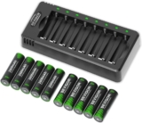 10 סוללות נטענות AA 2800mAh ומטען בחיבור USB-C רק ב₪73! (ועוד מבצעי סוללות נטענות AA/AAA)