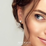 עגילי Moissanite גודל 2 קארט בעיצוב ורד / עגול רק ב$24.99!