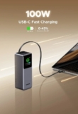 סוללת גיבוי / מטען נייד UGREEN Nexode 165W 20000mAh עם כבל נגלל משולב רק ב₪145!