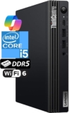 מחשב נייח קומפקטי Lenovo ThinkCentre Tiny M70q Gen 5 עם 32GB RAM, 1TB SSD,  i5-14400T, WINDOWS 11 PRO כולל עכבר ומקלדת Lenovo Calliope  רק ב₪2,772!