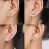 עגילי Moissanite במבחר גדלים החל מ$19.99 ומשלוח חינם!