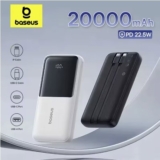 סוללת גיבוי / מטען נייד Baseus Lipow 20,000mAh עם זוג כבלים מובנים רק ב$16.89!