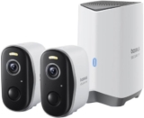 מערכת מצלמות אבטחה אלחוטיות Baseus N1 עם זוג מצלמות ובסיס גיבוי (האב) רק ב$135.59!