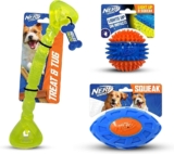 מארז 3 משחקים לכלבים Nerf Dog: עצם לעיסה, כדור פוטבול וכדור דנטלי מאיר רק ב₪53!