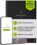 Rocketbook המחברת החכמה! לכתוב ולצייר, לשרבט ולסנכרן הכל לענן – מגוון דגמים מעודכנים החל מ₪45! (מבחר צבעים)