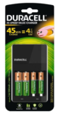 מטען סוללות מהיר Duracell CEF14 כולל 2 סוללות נטענות 1300mAh AA ו-2 סוללות נטענות  750mAh AAA רק ב₪63!