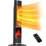 תנור חימום מסתובב כולל אפקט להבה Homex Aura 2000W רק ב₪265 ומשלוח חינם עד הבית!
