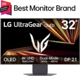 מסך מחשב חלומי! LG UltraGear 32GX870A‑B 32-inch 4K UHD OLED 480Hz רק ב₪3,522!