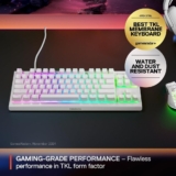 מקלדת גיימינג SteelSeries Apex 3 TKL White RGB רק ב₪125!