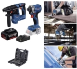 חזק! סט פטישון ומברגת אימפקט BOSCH 18V עם סוללה 4AH ומטען רק ב₪979!