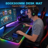 משטח עכבר גדול עם RGB ומטען אלחוטי משולב רק ב₪61!