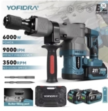 שוברים קירות? פטיש חציבה (קונגו) YOFIDRA 6000W 9000IPM (תואם סוללות מקיטה) רק ב$172.02!