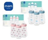 מארז שלישיית בקבוקי זכוכית לתינוק MAM Premium Glass רק ב₪74!