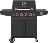 גריל גז 4 מבערים + כירת צד AMGAZIT Carbon 50,000 BTU רק ב₪999! (+₪99 הובלה)