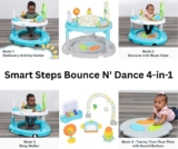 מרכז פעילות והליכון Smart Steps Bounce N' Dance 4-in-1 מבית Baby Trend רק ב₪369 במקום ₪699 וגם צעצוע נוסף מתנה לבחירה!