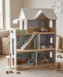 בית בובות מעץ 3 קומות כולל ריהוט מבית Pit Toys רק ב-₪329 במקום ₪399!