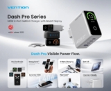 מטען מהיר חכם עם מסך מובנה וראש מתקפל Vention Dash Pro 140W + כבל 240W רק ב₪96!