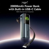 סוללת גיבוי Vention 20000mAh 165W עם כבל ומסך משולב רק ב₪127!