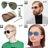 משקפי שמש Ray-Ban RB3675 (טייסים) רק ב₪308 ומשלוח חינם! (כחול/חום/שחור)