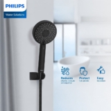 ראש מקלחת דגם Philips ASH1516CH/10 + סנן פחם פעיל מגביר לחץ ומסנן כלור ואבנית רק ב-₪99! (כרום / שחור)