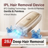 מכשיר הסרת שיער ANLAN T75S IPL עם קירור זכוכית ספיר ועוצמה גבוהה במיוחד (מהגבוהות בשוק – 26J!) להסרה יעילה ומהירה במיוחד ומינימום טיפולים רק ב₪383!