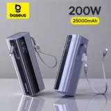 חזזזק! מטען נייד / סוללת גיבוי Baseus EnerGeek GR11 Power Bank 25000mAh 200W עם זוג כבלים משולבים רק ב₪202!