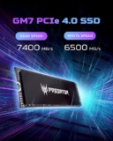 כונן Acer Predator GM7 SSD 2TB 7400 MB/s רק ב₪897! 4TB רק ב₪1,687!