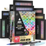 מארז ענק! 96 טושי מברשת אקוורל ARTEZA Real Brush Pens רק ב₪149!